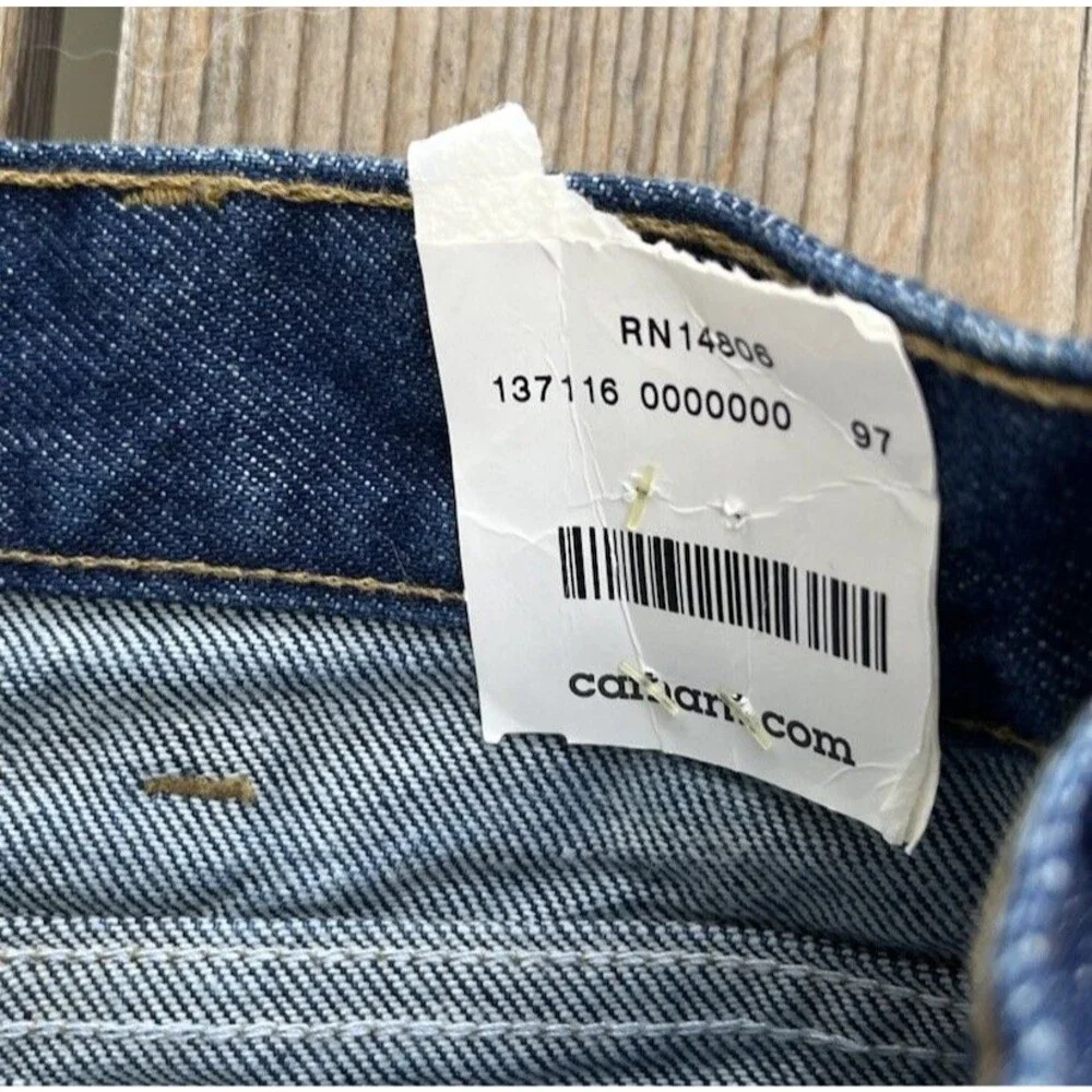 NWT! Carhartt Men's 34X32 Relaxed Fit Prewash Work Jean Straight Leg B234 PRW